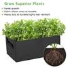Felt Fabric Planting Pot Garden Grow Bag Rectangle Planting Bag Flowerpot Garden Vegetable Field Bed Cultivation Growth Planters