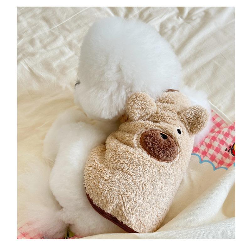 Winter Clothes with Fleece for Warm Pet Dogs Cute Teddy Bichon Poodle and Schnauzer Clothes