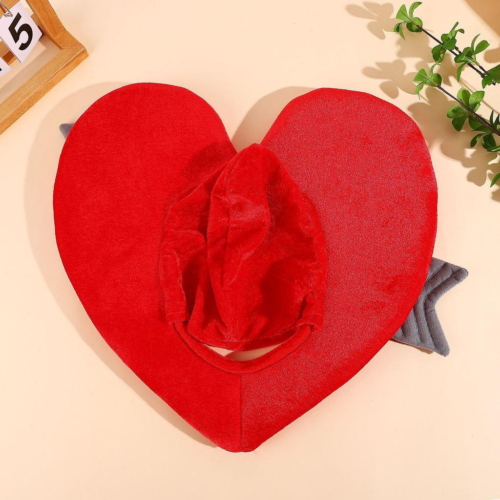 Valentine’s Day Cupid Heart Beanie – Cupid’s Arrow Costume – Fancy Dress Prop