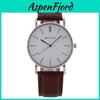 Nordic Minimalist Mens Watch With Quartz Movement And Leather Strap For Casual Wear