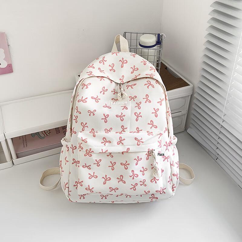 Li Shen Bowknot Lightweight School Backpack 23-32L