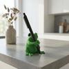 3D Printed Frog Shaped Pen Holder Unique Plastic Novelty Frog Pen Stand Funny Frog Stationery Holder Office Desk Decor