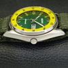 JAPAN 6349A VINTAGE SEIKO AUTOMATIC MENS GREEN COLOR DIAL WATCH a701315-5 R206a-a701315