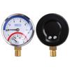 Reliable Dual Scale Mechanical Pressure Gauge with Temperature Monitor Lower Mount Suitable for Floor Heating System