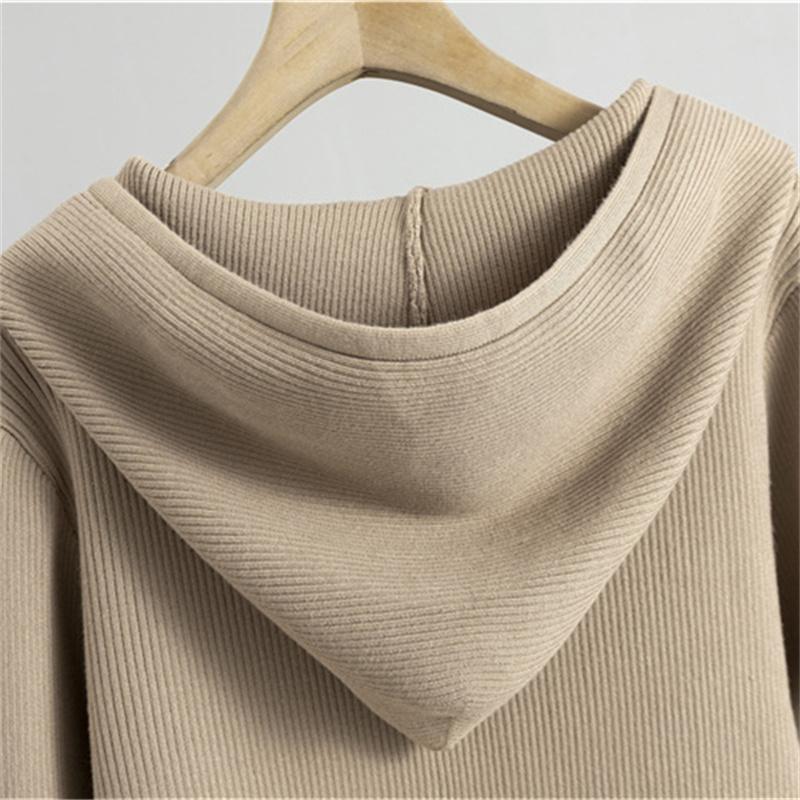 Cardigan Maglione Giacca Autunno Inverno da Donna Completo Due Pezzi Moda Gonna Corta Completo