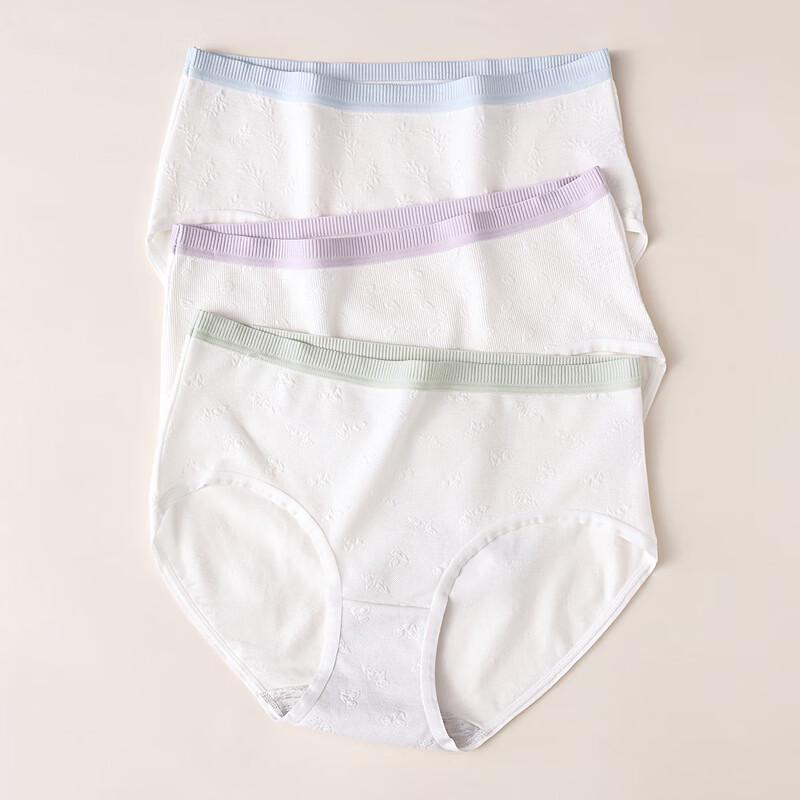 Fenteng Women's Antibacterial Mid-Waist Cotton Briefs
