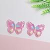 100Pcs Kawaii Colorful Butterfly Resin Cabochon Flatbacks Children DIY Accessories Pencil Case Decor