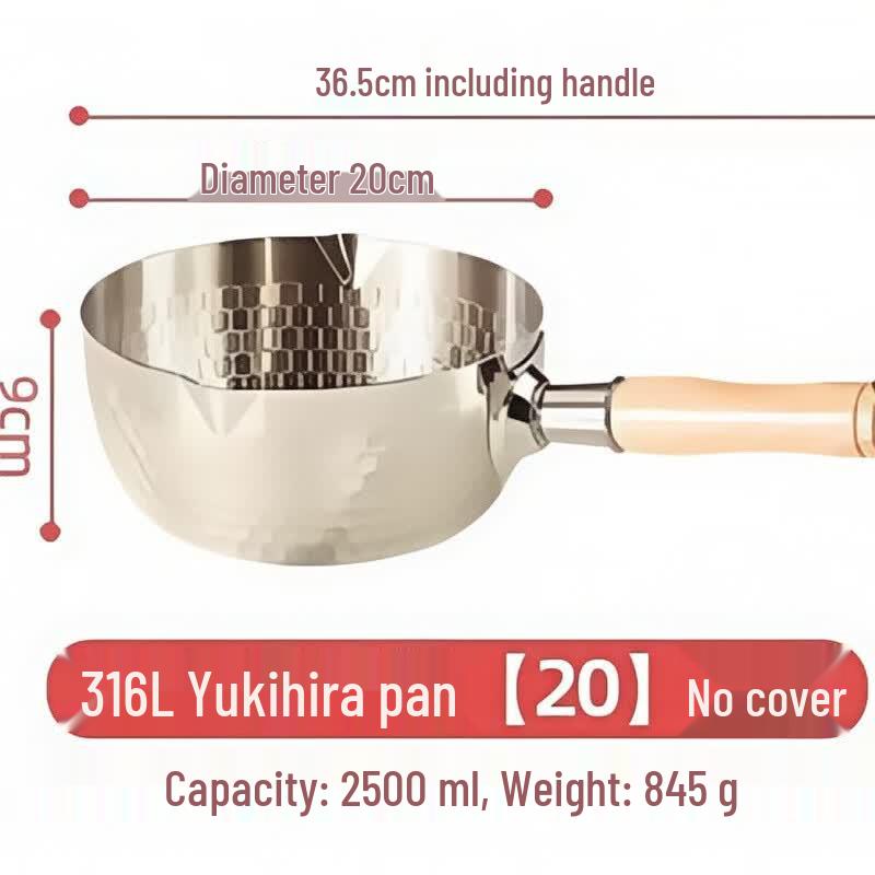 316 Stainless Steel Yukihira Pot
