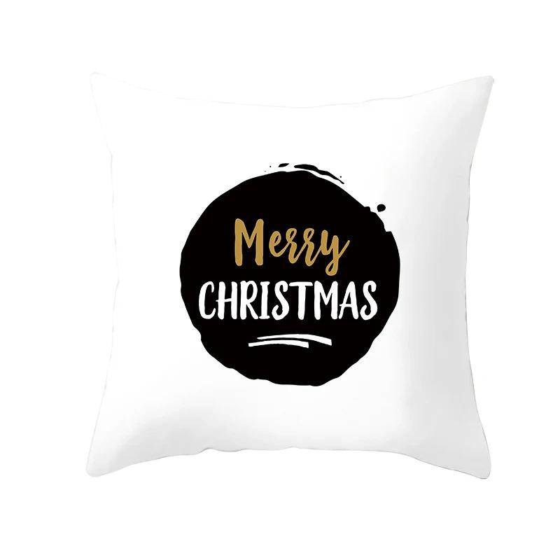 Christmas Themed Pillowcases Car Accessories Office Santa Claus Living Room Sofa Home Pillowcases