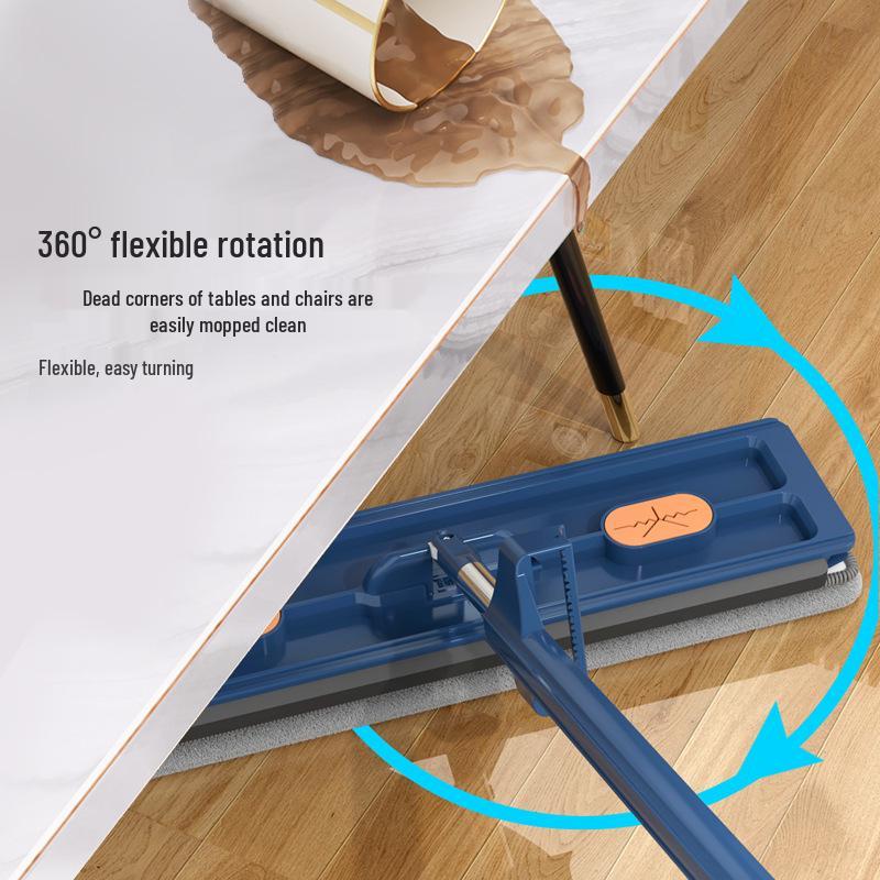 Hands-Free 42CM Flat Mop - New Absorbent Design for Easy Cleaning