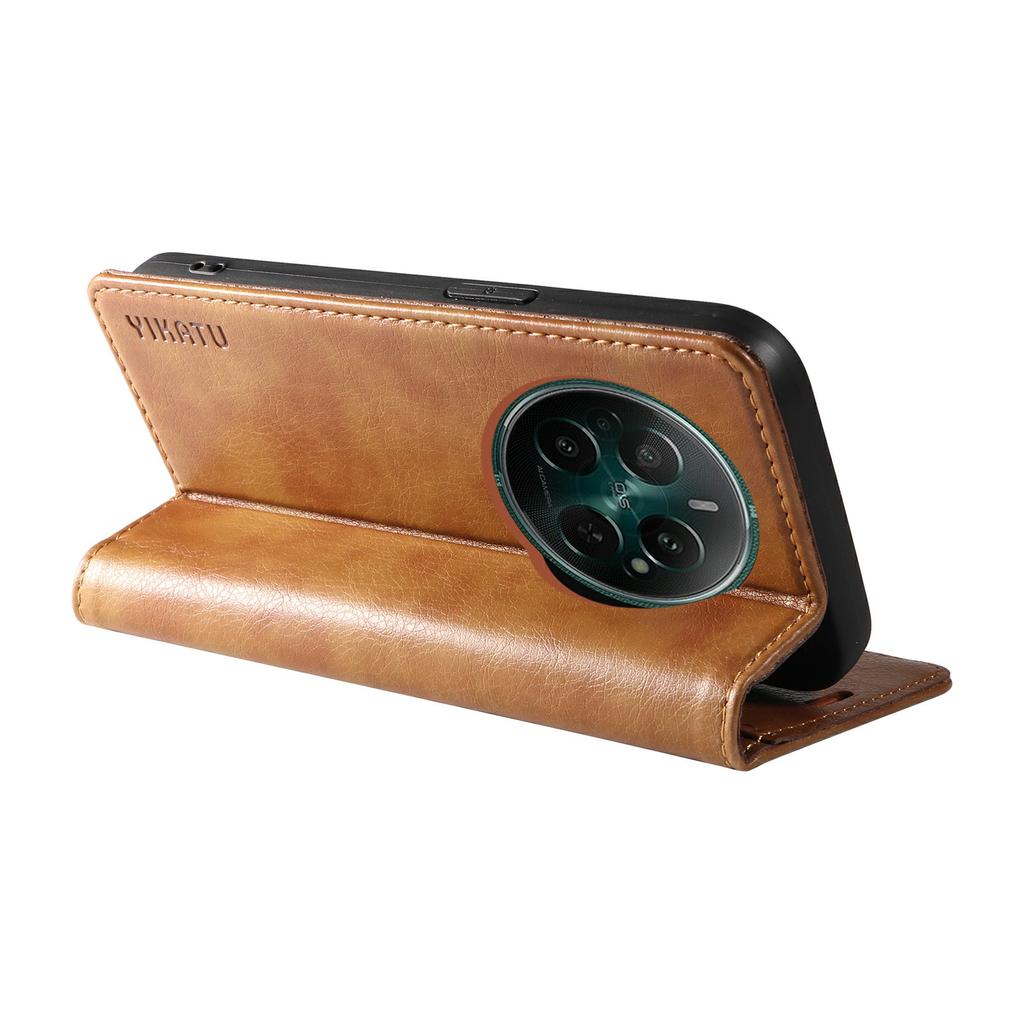 YIKATU YK-006 For Realme 12 4G/12+ 5G Case Drop-Proof Leather Card Holder Phone Protective Cover