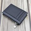 Men's Women Genuine Leather Bifold Wallet Multi Card Slots Accordion Zipper Coin Pocket Anti-theft Short Purse