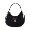 Zipper Retro Solid Color Unique Design Persality Sweet Handbags for Women 2026 Fashi Large Capacity Suede Crossbody Bags