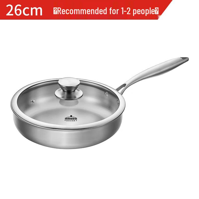 316 Stainless Steel Coating-Free Frying Pan