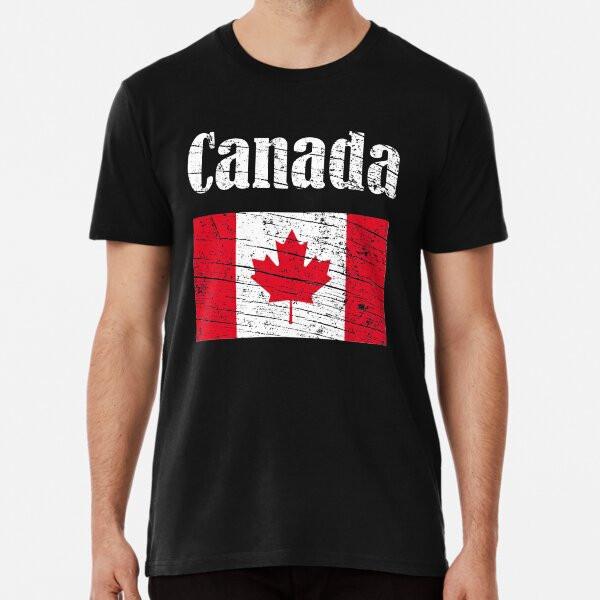 

Canada Canadian Flag Vintage Graphic - Canad S to 5XL Made in the AU/USA T-Shirt XL