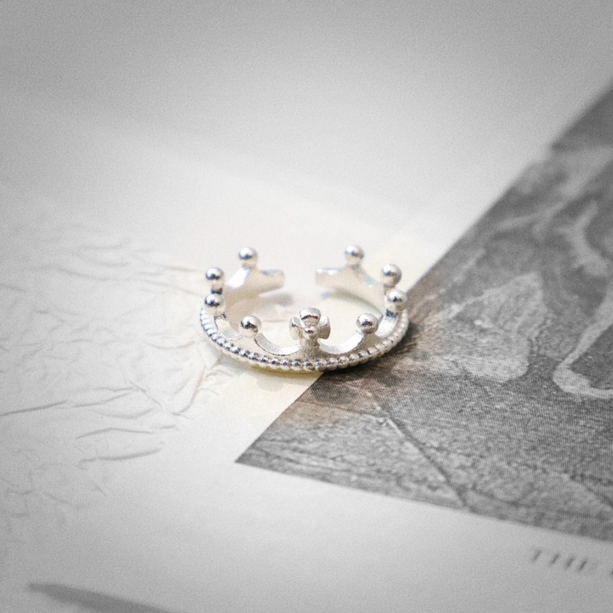 Retro Crown Half Face Venus Adjustable Open Ring for Women Men Gothic Greek Myths Copper Jewelry Unisex Accessories Gift Adjustable