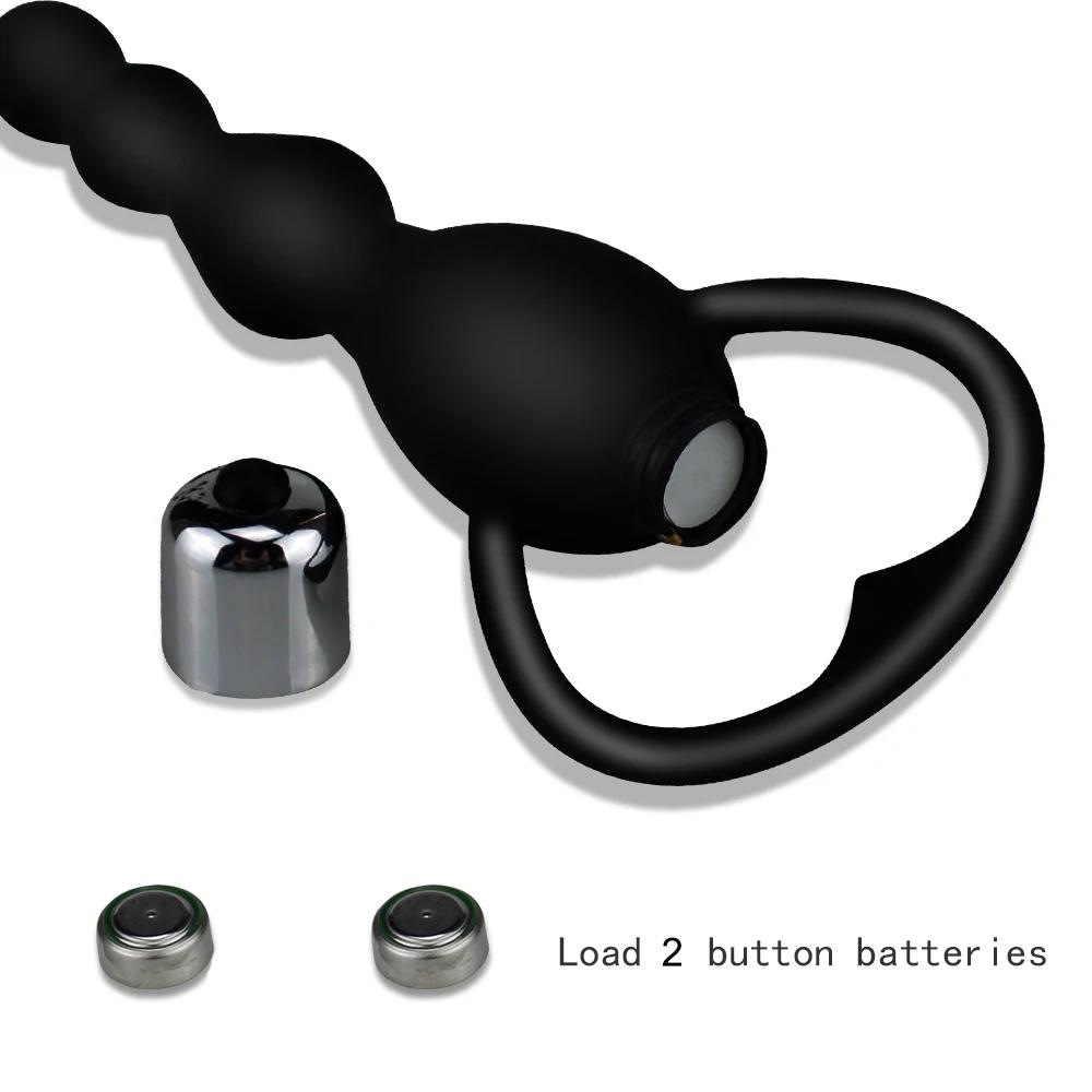 Vibrating Anal Plug Prostate Massage Beads Butt Vibrators Sex Toy for Couples Adult Products