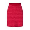 Red Luck and Charm Xiaoxiangfeng A-line Skirt Sweater Waist Skirt