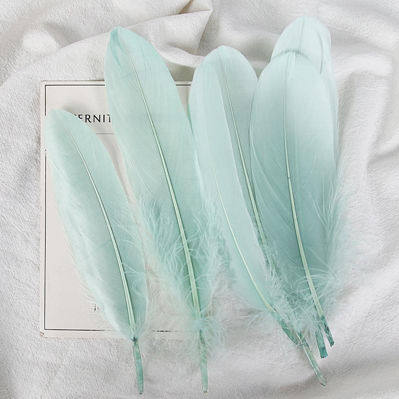 50Pcs28 Color Diy Feather Hard Big Floating Feather Wedding Dress Children Handmade Decoration Materials