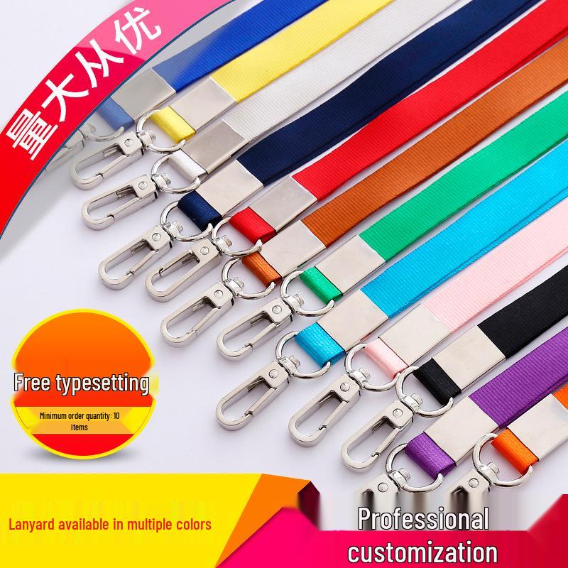 Custom Employee ID Card Holder and Lanyard - Personalized Name Tag Badge Lanyard for Neck