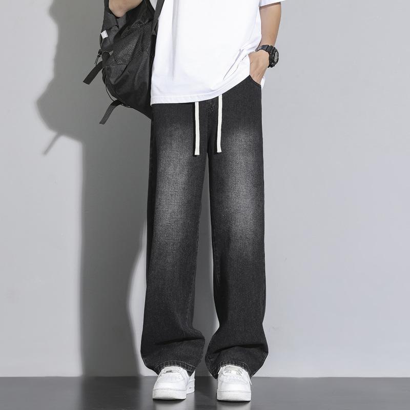 Jeans Men's American Boys Loose Straight Pants Men's New Versatile Wide Leg Casual Long Pants Men's Clothing