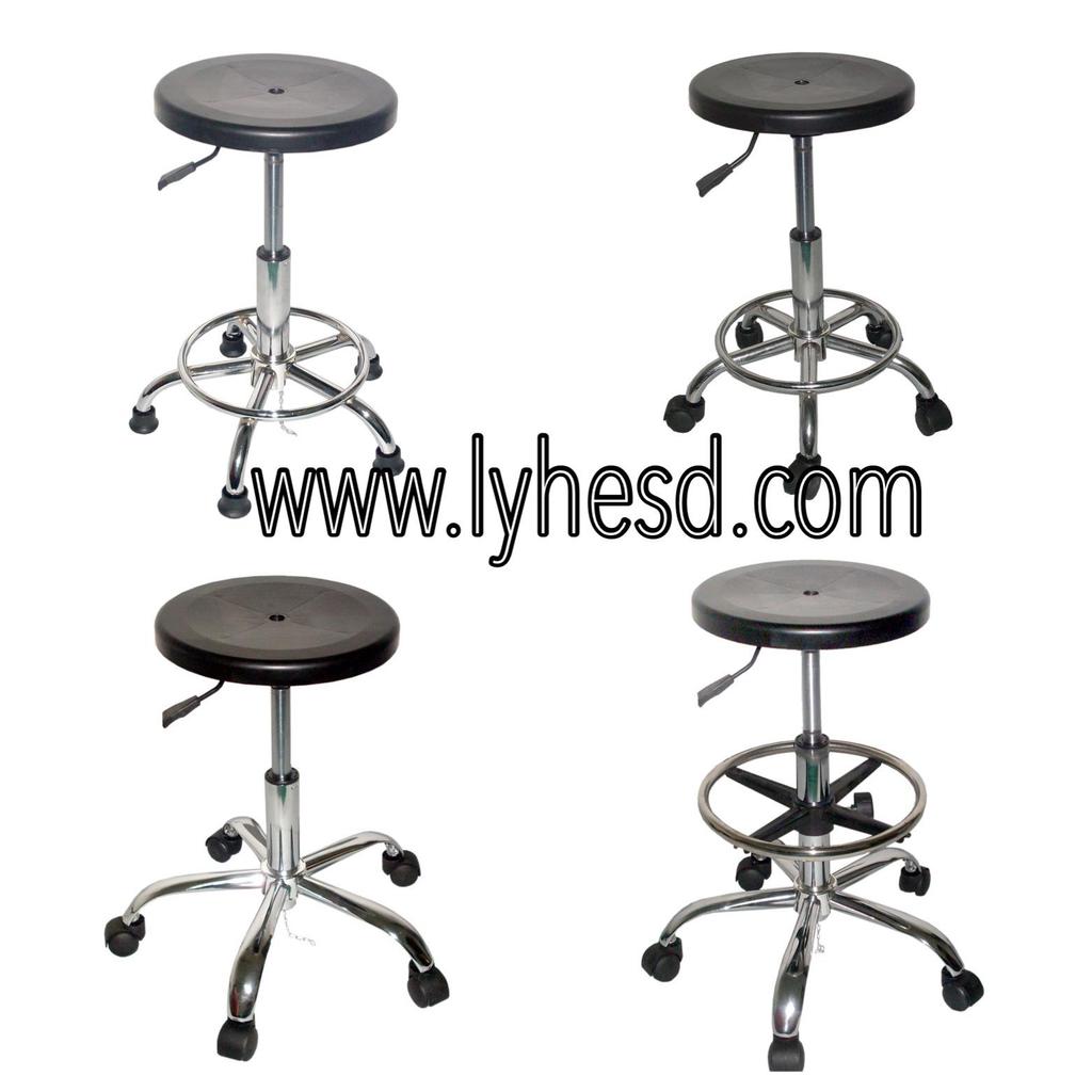 Premium Anti-static Lab Stool with Backrest and Silent Design