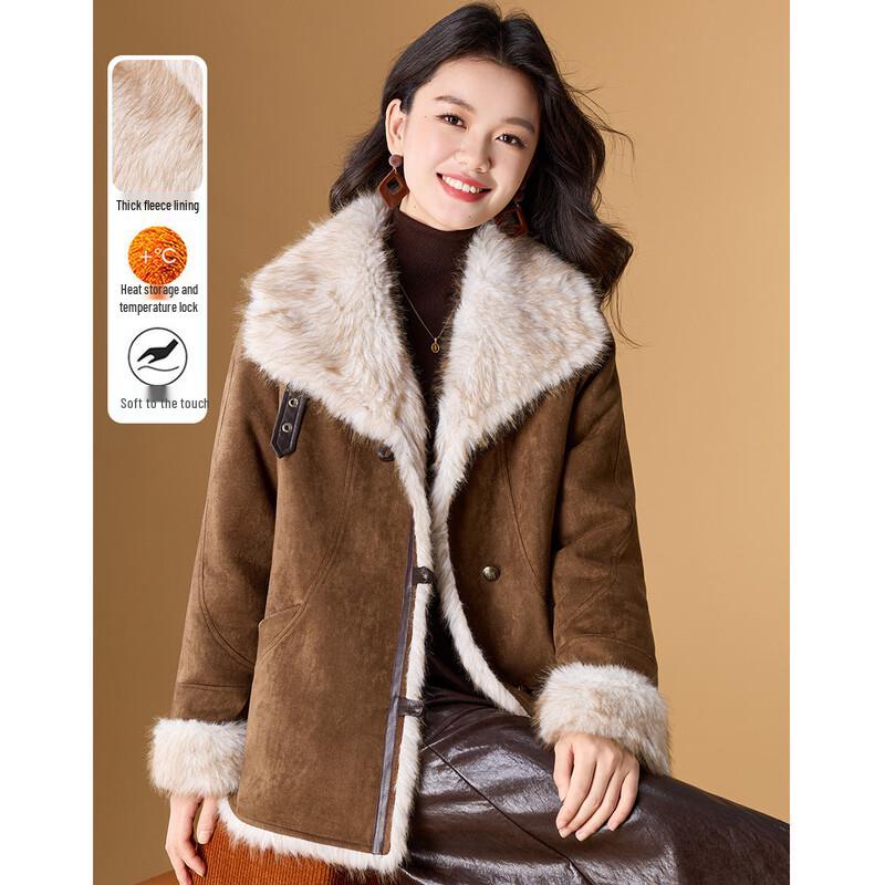 

Women s Faux Fur-Lined Vintage Winter Coat 2XL