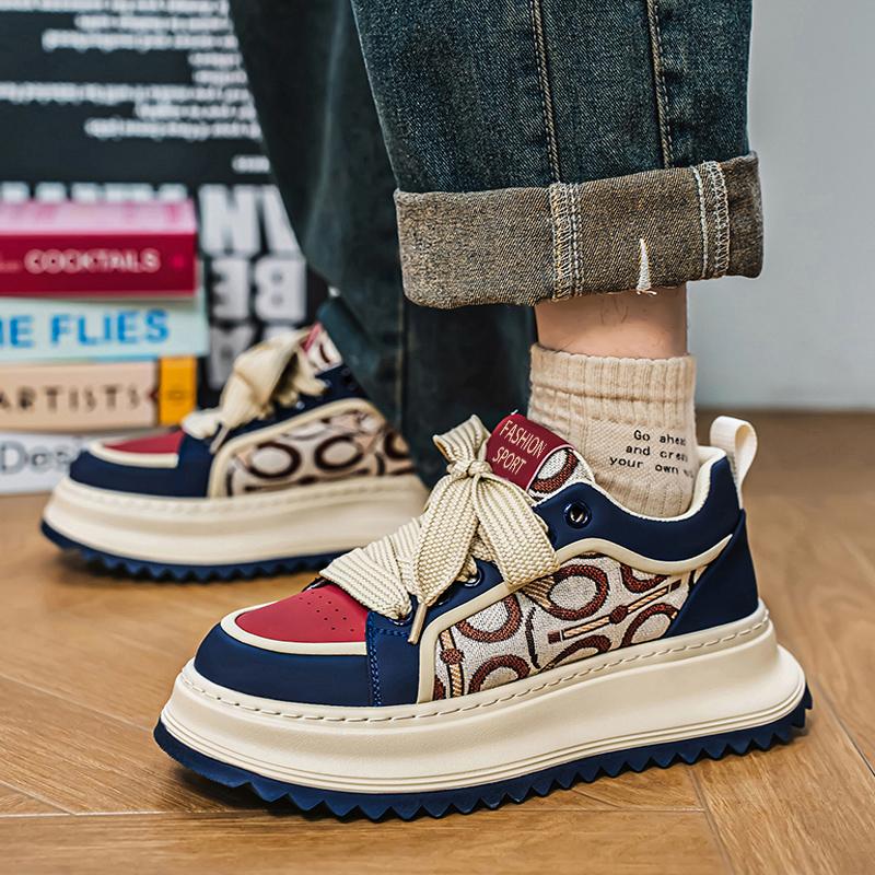 CYYTL Men Casual Shoes Platform Sneakers Outdoor Leather Tennis Running Sports Hiking Skateboard Luxury Designer Fashion Loafers