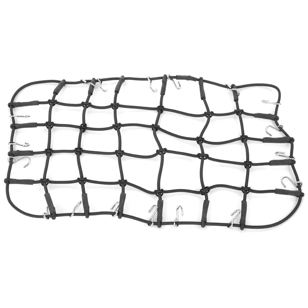 

Elastic Luggage Roof Rack Net Stretchable Simulation Accessory for 1 8 1 10 RC CrawlerBlack чёрный