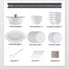 Mode Lanca 35-Piece Ceramic Dinnerware Set