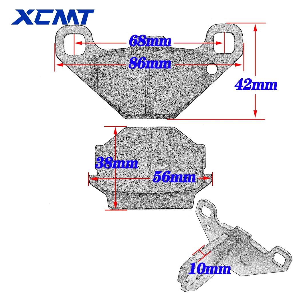 XCMT Motorcycle Accessories Rear Brake Pads For KAWASAKI KX 125 250 KSR KMX KLE ZZR ZXR KLX ZR GPZ KLE EX KL KLR 400 500 600