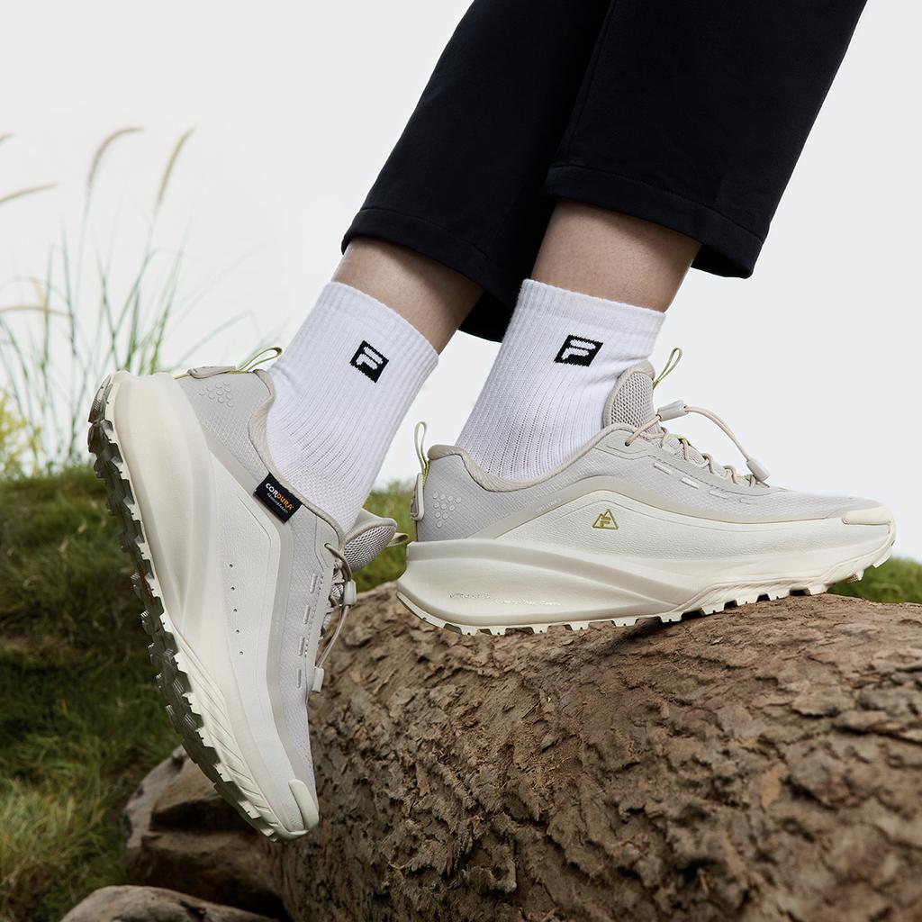 New FILA Cushioning, Wear Resistant Low top Running Shoes Women's White Gray A12W511201FPP