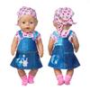 2023 winter New top suit For 17 Inch Baby Reborn Doll 43cm Baby Doll Clothes, doll accessory.