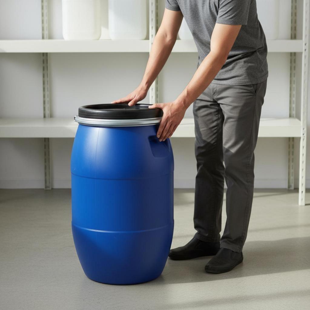 Plastic Fermentation Barrel Spill-Resistant 50L HDPE Sturdy Duty