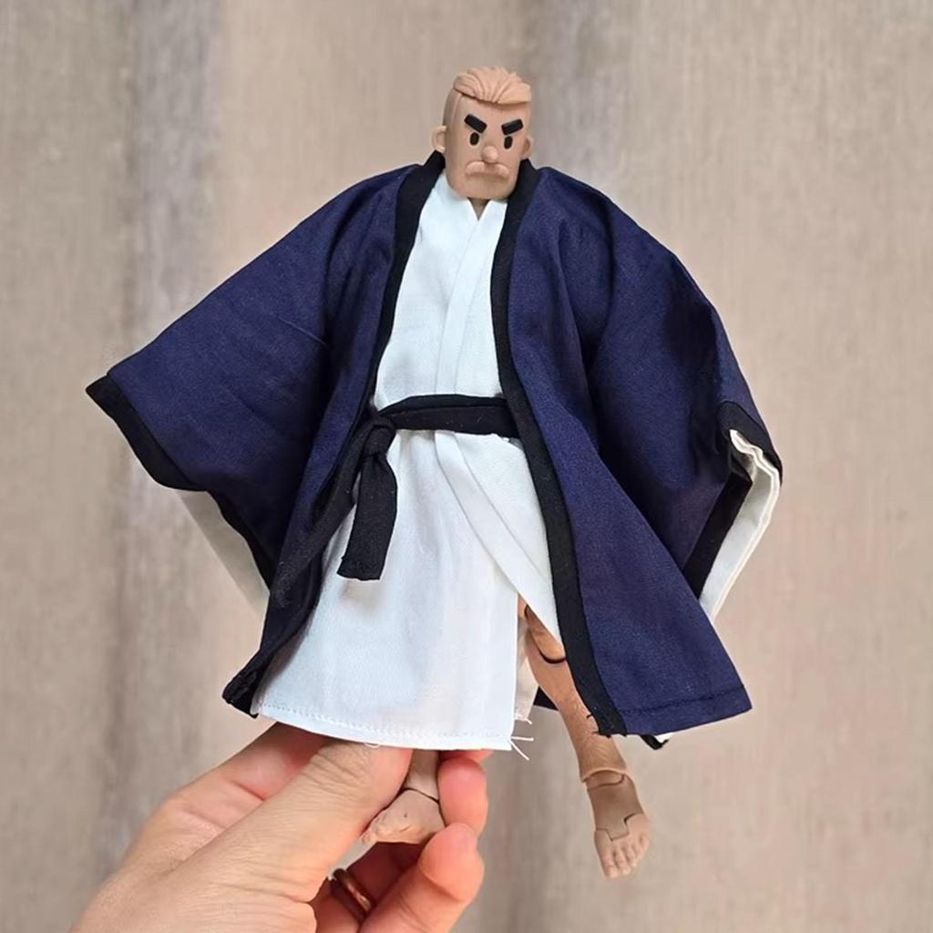 1:12 Scale Action Figure Clothes, Dress up Taoist Robe Chinese Doll Ancient Long for 6