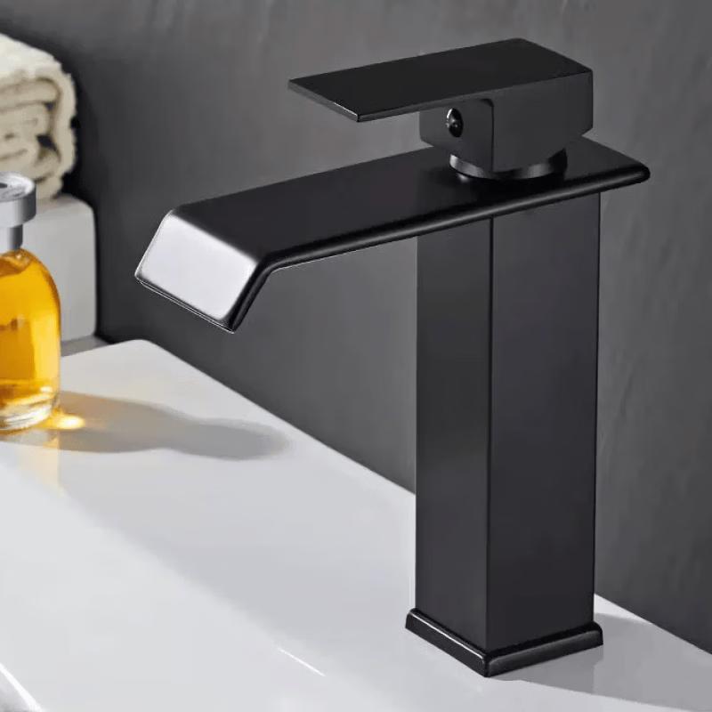 Hàndùn Black Wide-Spout Basin Faucet