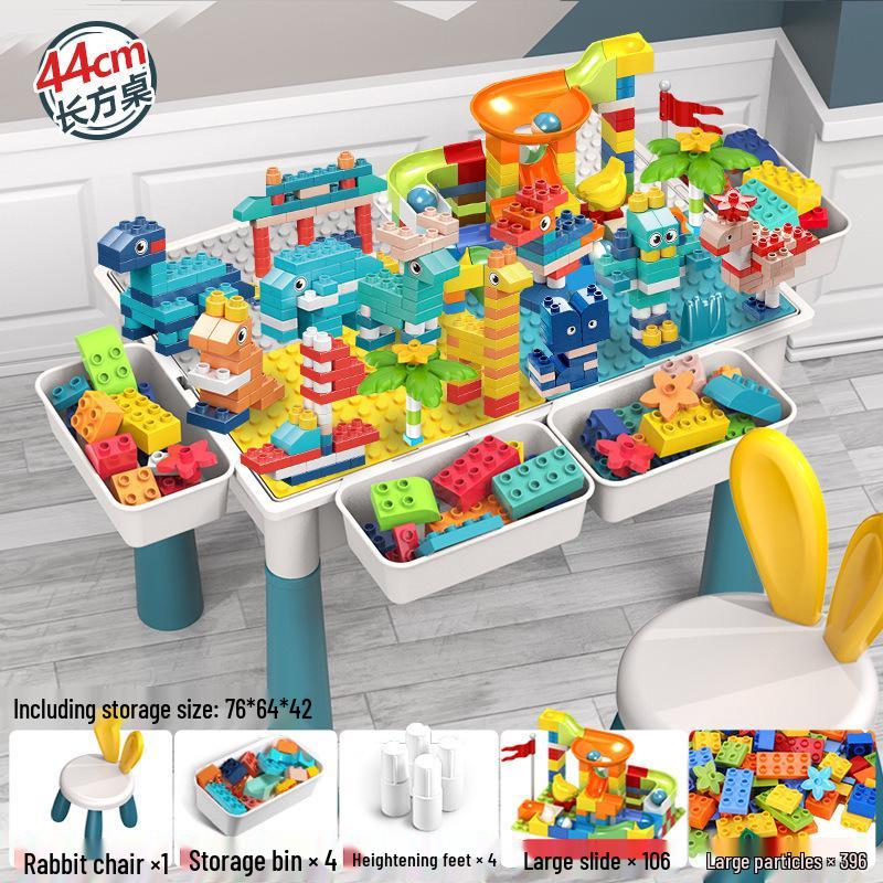 Children's Multifunctional Building Block Table for Early Education and Brain Training