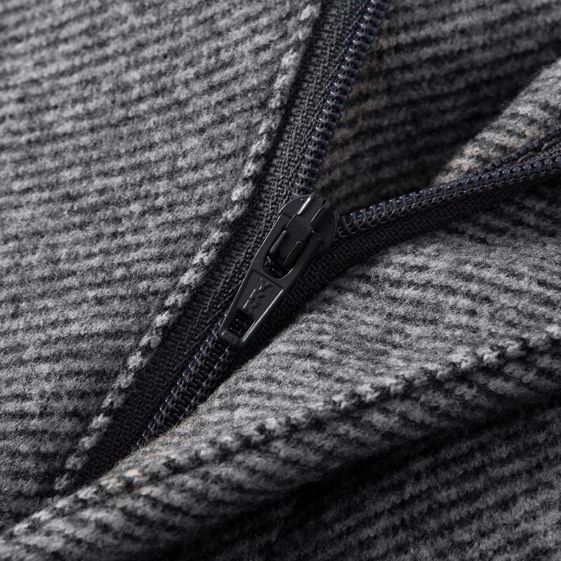 MONTAGUT Men's Thickened Wool Blend Business Casual Pants