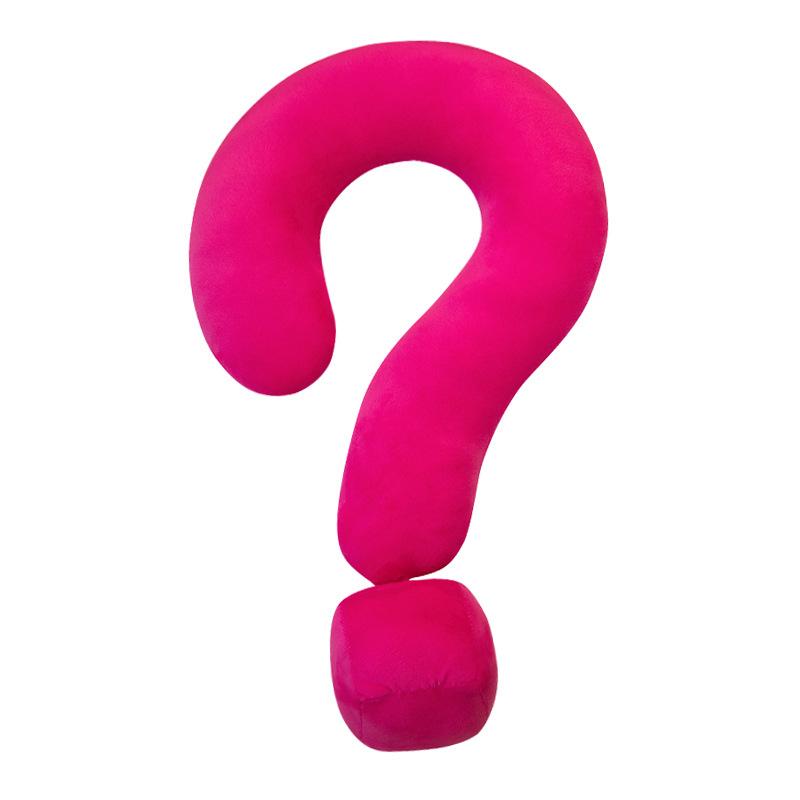 Cute Dopamine Question Mark Pillow Plush Toy Large Geometric Symbol Sofa Pillow Neck Pillow