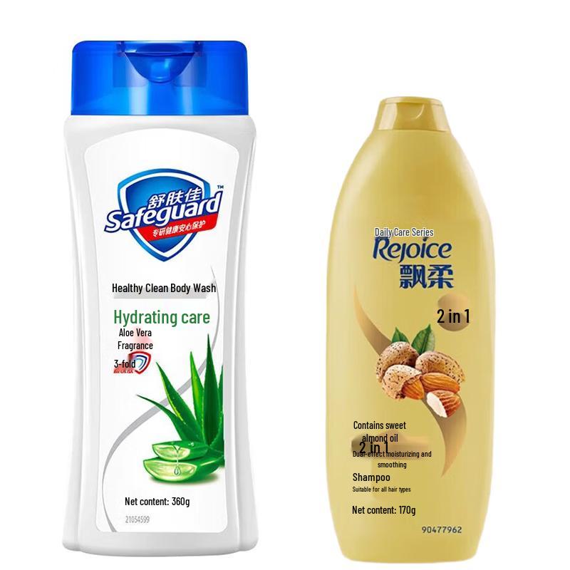 Набор: Гель для душа Safeguard с алоэ вера и Шампунь Rejoice