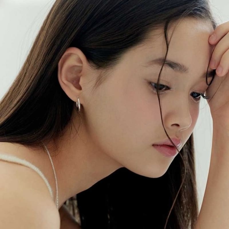 Murmur [925silver]Shine Hoop Earrings