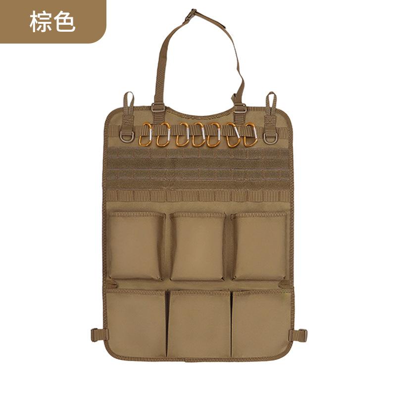 High Quality Multifunction 55*37CM 600D 6PCS In 1 Car Back Seat Tactical Hanging Storage Organizer