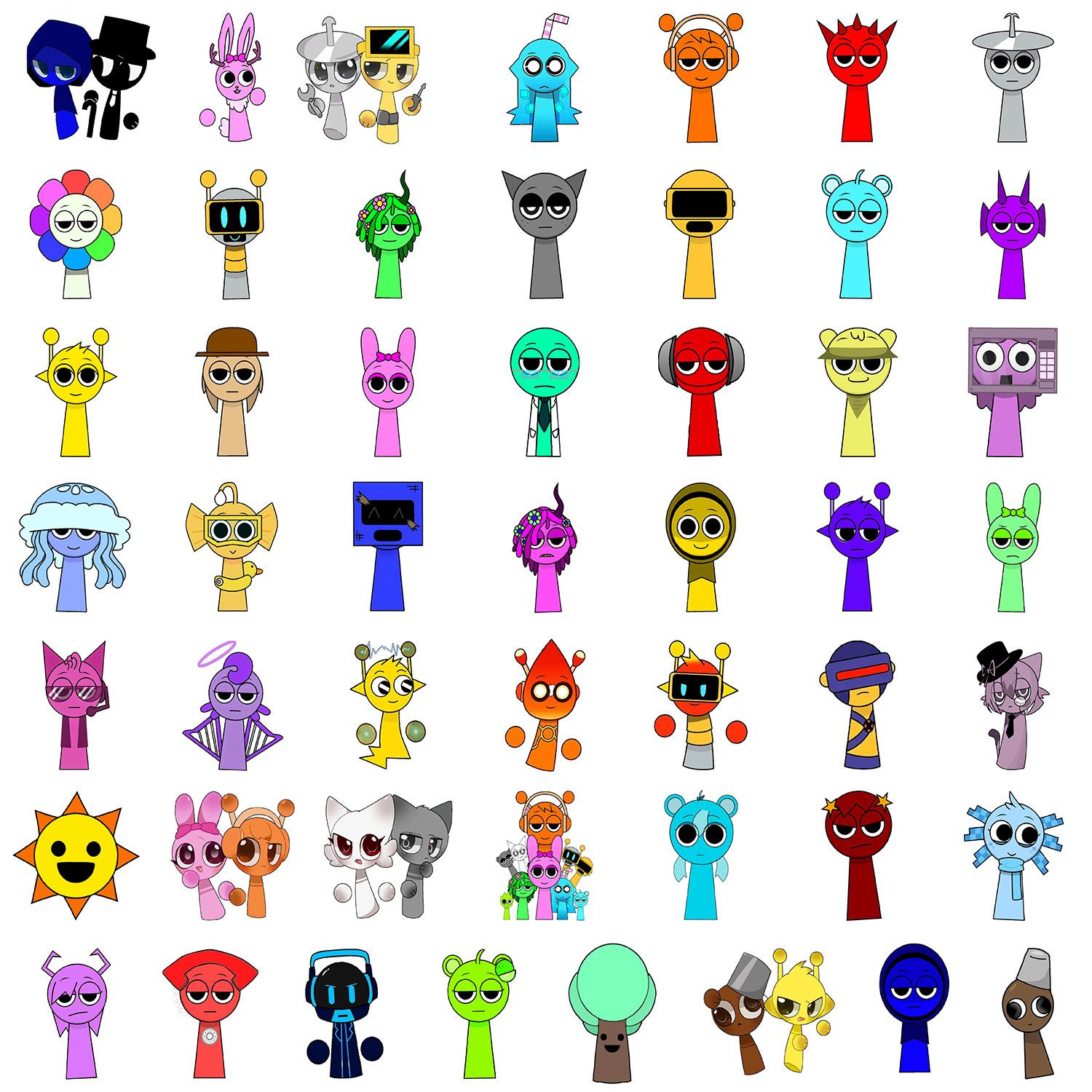 50 Rhythm Box Graffiti Stickers Water Cup Mobile Waterproof Decoration Stickers Creative Game Stickers