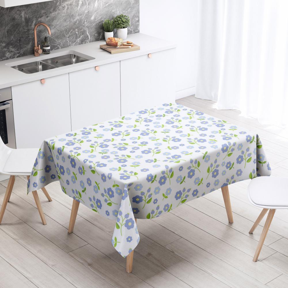 Cartoon Floral Tablecloth Home Decor Anti-Stain Waterproof Table Decoration Rectangular Kitchen Fireplace Countertop