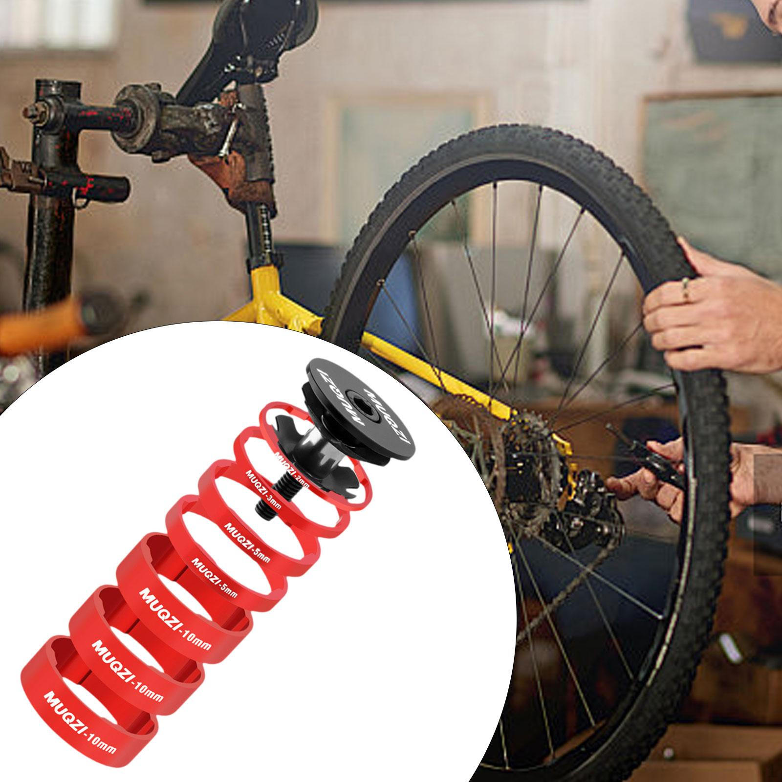 MUQZI Aluminium Alloy Bike Headset Spacers for 28.6mm Stem And Handlebar Components