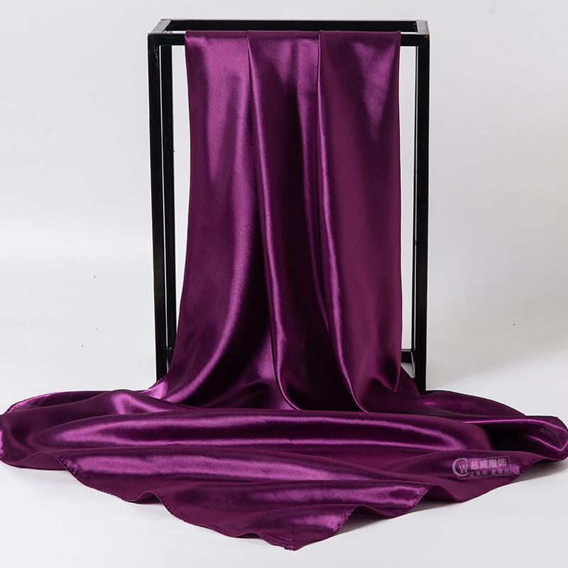 Spring/Summer New Women'S Silk Scarf 90 * 90cm Simulated Silk Twill Square Scarf Fashion Printed Large Square Scarf Professional Scarf