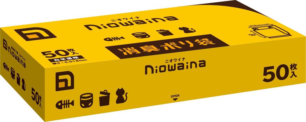 Nippon Sanipak SS01 Niowaina Deodorizing Bag White Translucent 50 Pieces x 4 Pieces