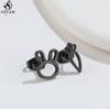 Asymmetry Stainless Steel Key Lock Earring for Women Rabbit Carrot Piercing Jewelry Girls Earrings Gifts Accessories
