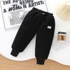 Boys Thick Padded Pants Winter Kids Plus Velvet Warm Trousers Children Lambswool Cotton Long Pants Casual Sports Pants