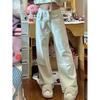 Wide-leg Jeans Women's Early Spring New White Simple Commuter Casual Versatile Straight Drape Floor Pants